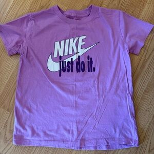 Nike Kids Lavender Tee with Slogan